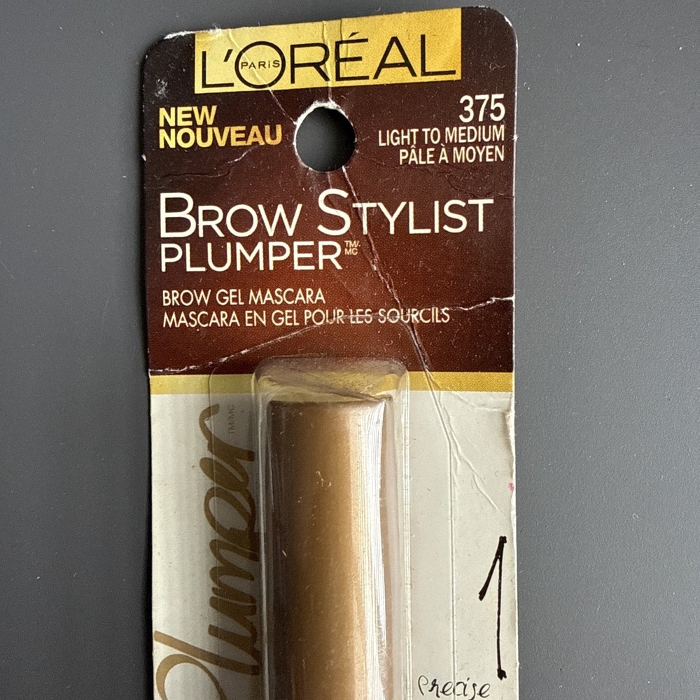 L'Oréal Brow Stylist Plumper Brow Gel Mascara 375 Light To Medium Sealed - Picture 2 of 5